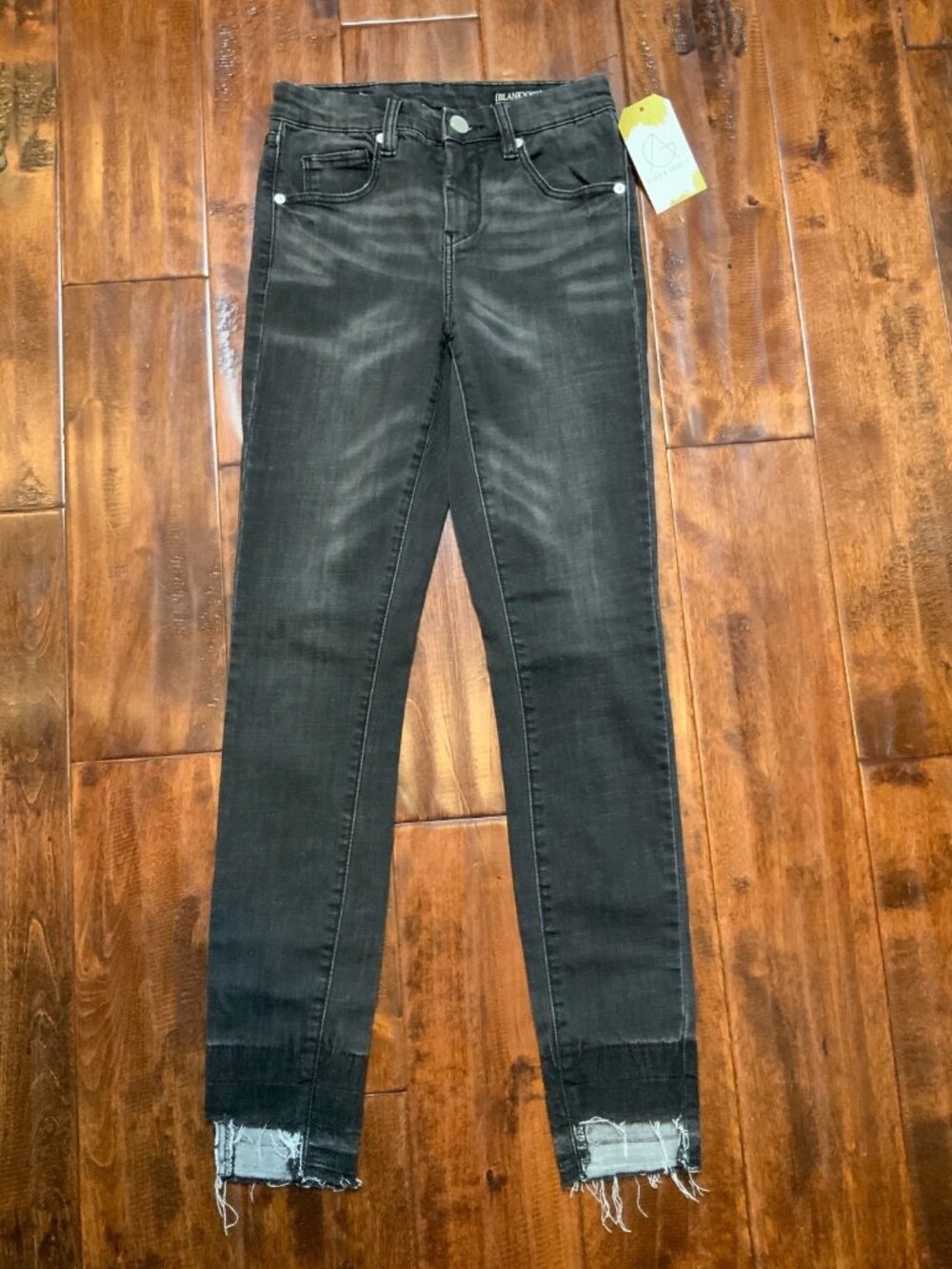 Blank NYC Black Denim Skinny Jeans, Size 24